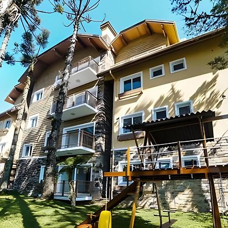 206/2 Apto Luxo Com Piscina Aquecida Gramado Bagian luar foto