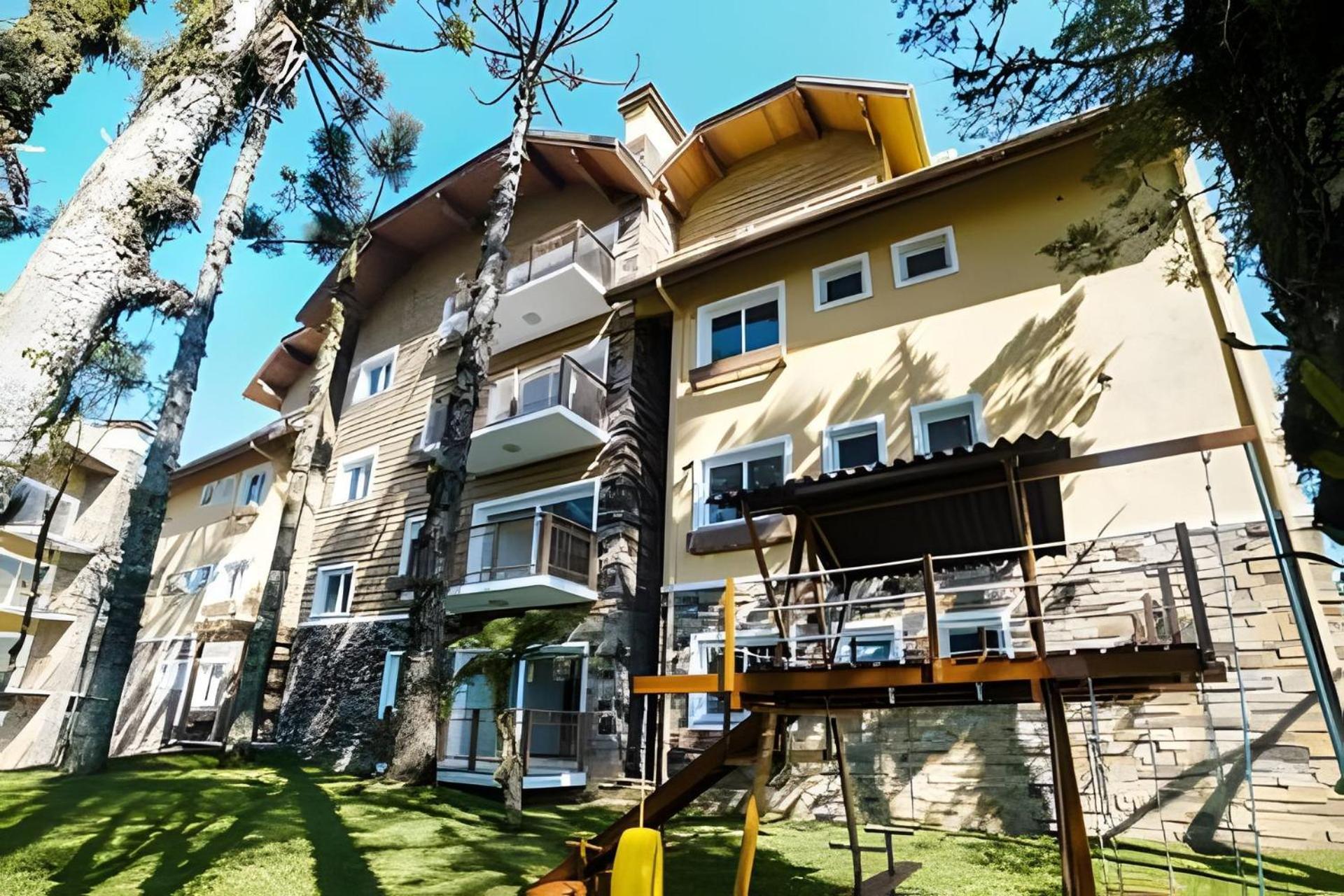 206/2 Apto Luxo Com Piscina Aquecida Gramado Bagian luar foto